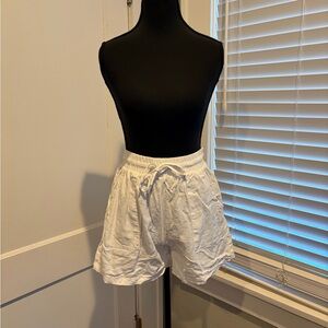 Nicole Miller Linen White Shorts
